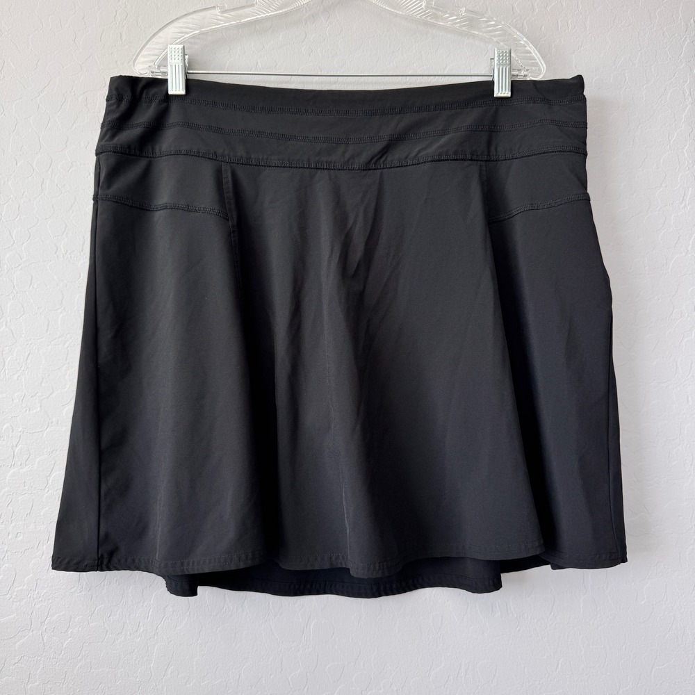 Athleta All Day Skort Black Size 16 Athletic Golf‎ Tennis Activewear